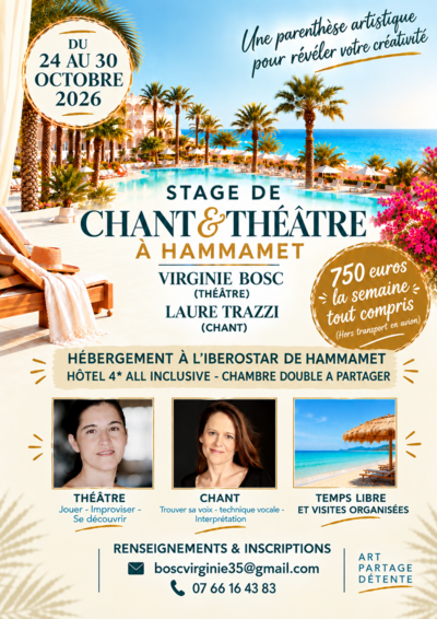 Stage de chant et théâtre en Tunisie