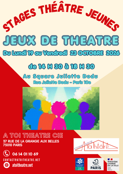 STAGE THEATRE JEUNES - JEUX DE THEATRE - Printemps 2026