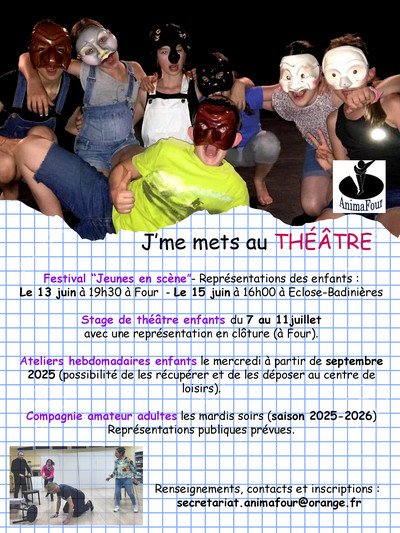 ANIMAFOUR - Je me mets au théâtre