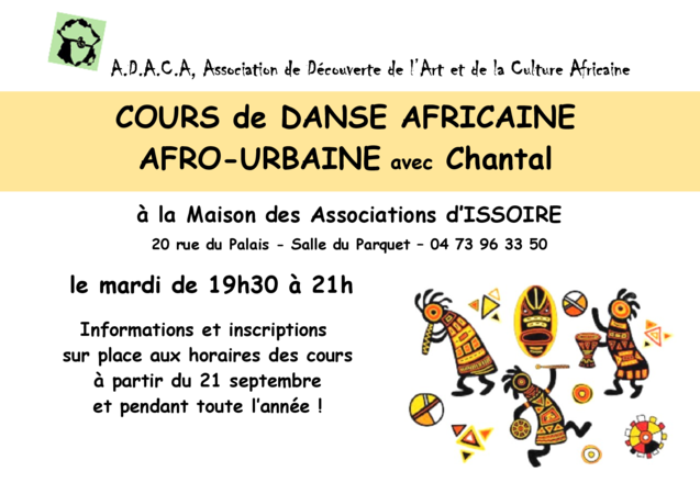Association ADACA - Cours de danse africaine afro-urbaine