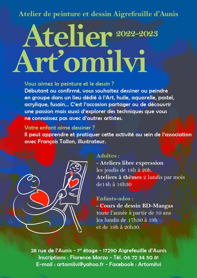 L'atelier Art'omilvi - Atelier de peinture, dessin