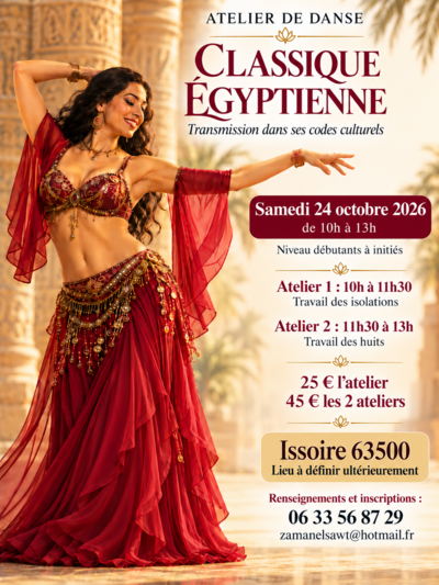 Cirta Danses du Monde en Auvergne | Atelier de danse classique égyptienne | Issoire
