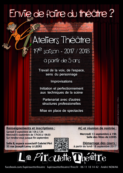 Ateliers théâtre à la Pirouette-Leers