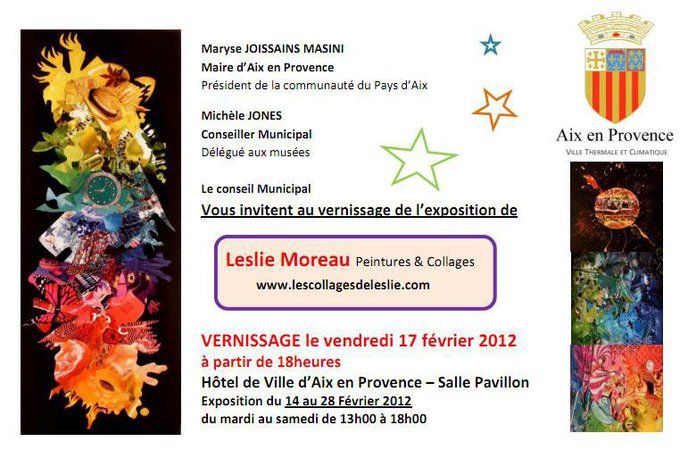 EXPOSITION LES COLLAGES DE LESLIE
