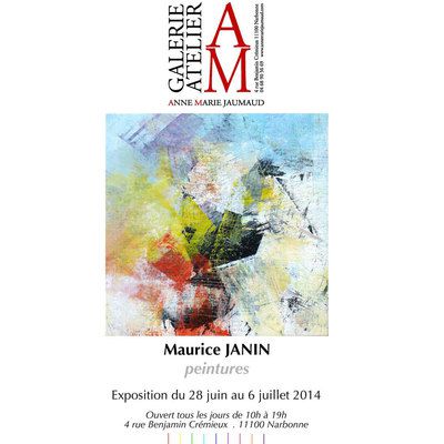 "Impromptu", peintures de Maurice JANIN  à l'atelier-galerie AM JAUMAUD