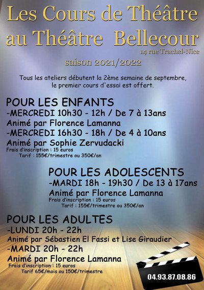 Théâtre Bellecour - Cours Adultes 