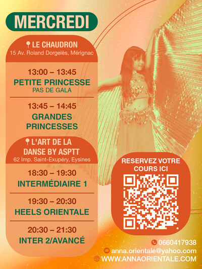 Änna de Bordeaux - Cours de danse orientale
