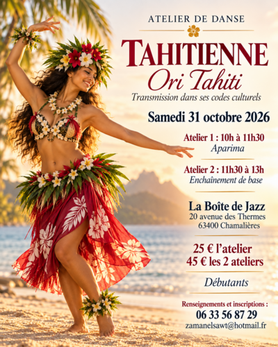 Cirta Danses du Monde en Auvergne | Atelier de danse tahitienne | Chamalières