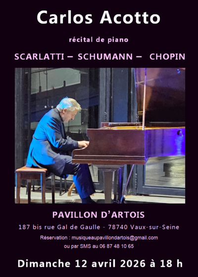 Carlos ACOTTO - Récital de piano : "Trois amours de clavier"