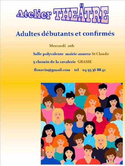 Cie du Théâtre Entre Nous - Reprise atelier théâtre adultes  le 7 septembre 2022