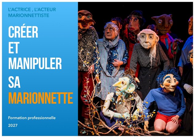 Compagnie du Funambule - Formation L'actrice, l'acteur Marionnettiste  2026-2027