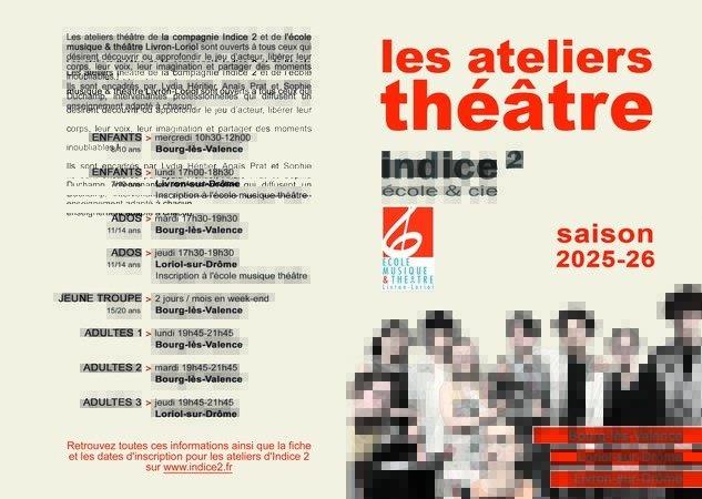 Indice 2 cie - Ateliers Théâtre saison 2025/26