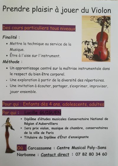 Lucile Guiguen - Cours de Violon