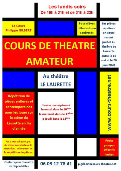 Philippe GILBERT - Cours de théâtre au Laurette Théâtre