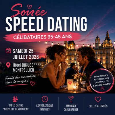 Soirée dansante célibataires + Speed Dating 35-45 ans