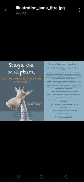 Stage de sculpture-modelage