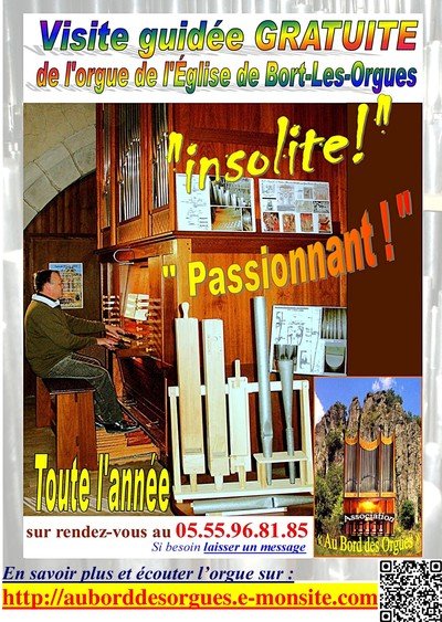 Visite guidée gratuite de l'orgue de l'Eglise
