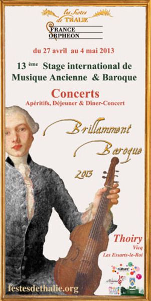 13ème stage international de musique ancienne et baroque de Thoiry