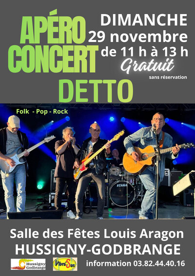 Apéro Concert avec le groupe DETTO
