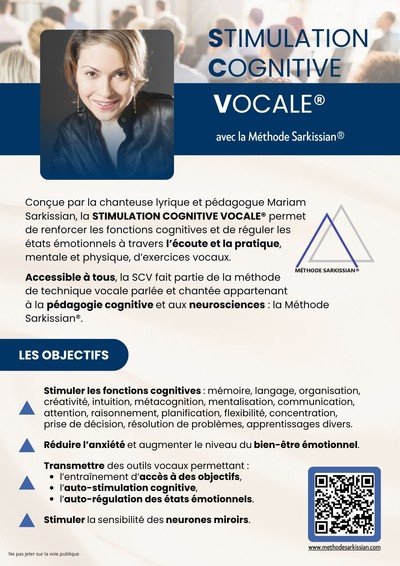 Atelier Méthode Sarkissian - Stimulation cognitive vocale®