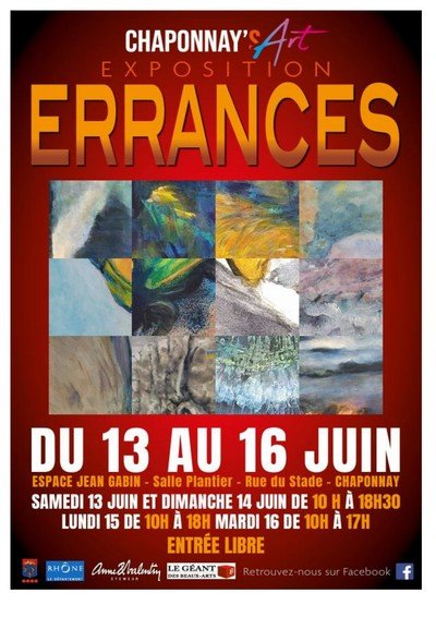 CHAPONNAY'S ART EXPOSITION "ERRANCES"