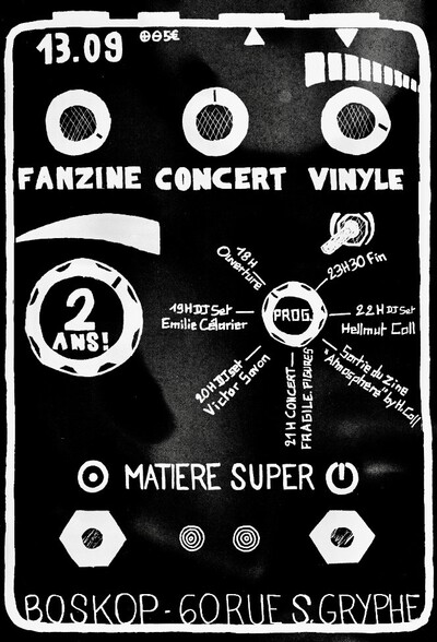 Fanzine · Concert · Vinyle : Anniversaire des 2 ans du label