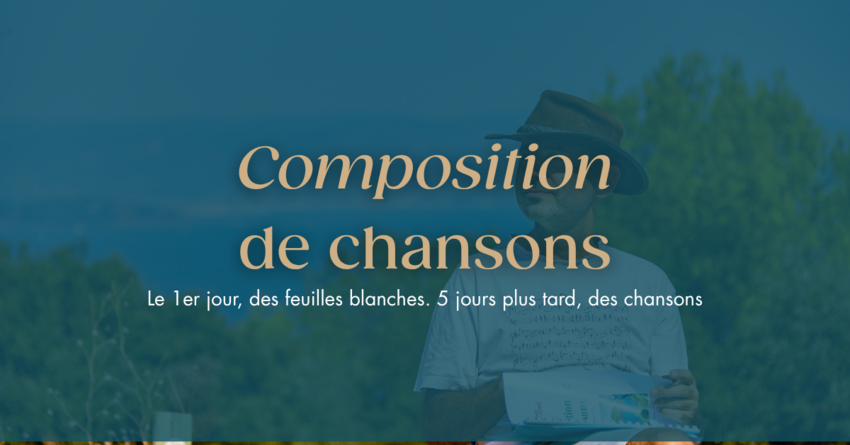 Stage de composition de chansons | Marsanne