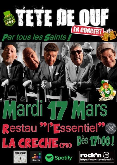 TÊTE DE OUF ! à l'ESSENTIEL à LA CRECHE pour la St Patrick