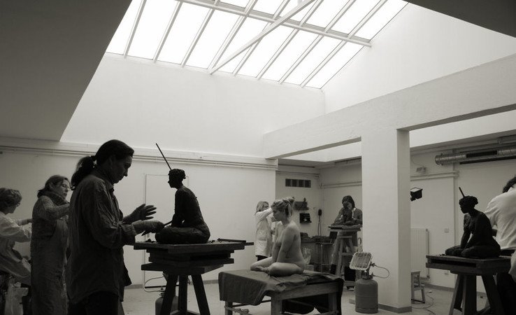 Atelier de sculpture Mainardis - cours de sculpture avec modèle vivant