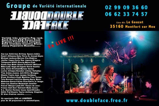 Groupe Double Face - Groupe de variétés internationales, soirées dansantes