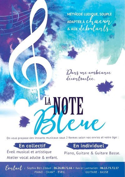 La Note Bleue - Association de musique donne des cours