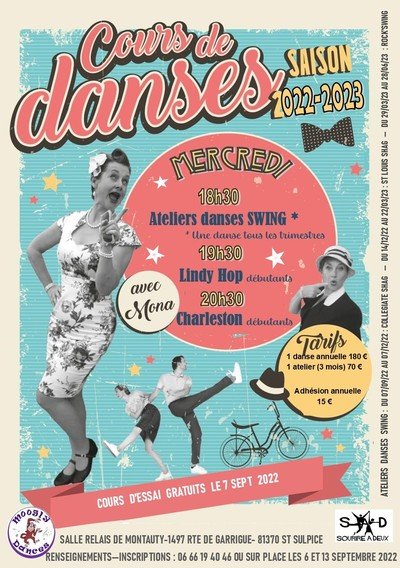 MOOGLY DANCES - journées portes ouvertes cours de danses gratuits, apéro....