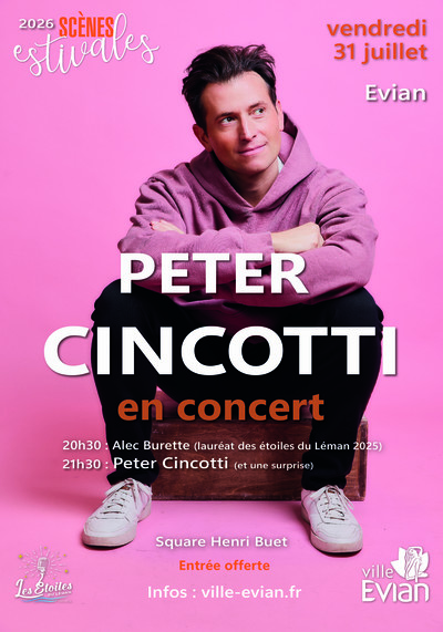 Peter Cincotti en concert + Alec Burette en 1ère partie