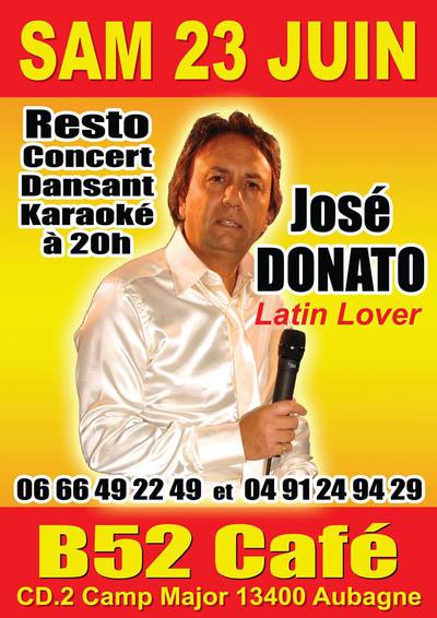 Resto'Concert avec José Donato au B52 Café