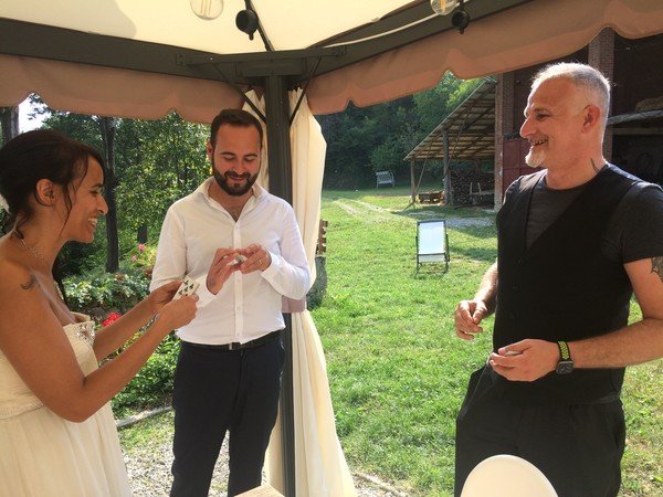 Alberto Merletti et Cristina - Magicien pour mariage