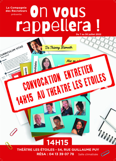 Cherche 3 comédiens amateurs pour pièce déjà jouée 50 fois