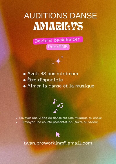 DANCE CREW RECRUTEMENT !