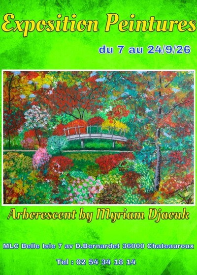 exposition peinture arborescent par Myriam Djaouk