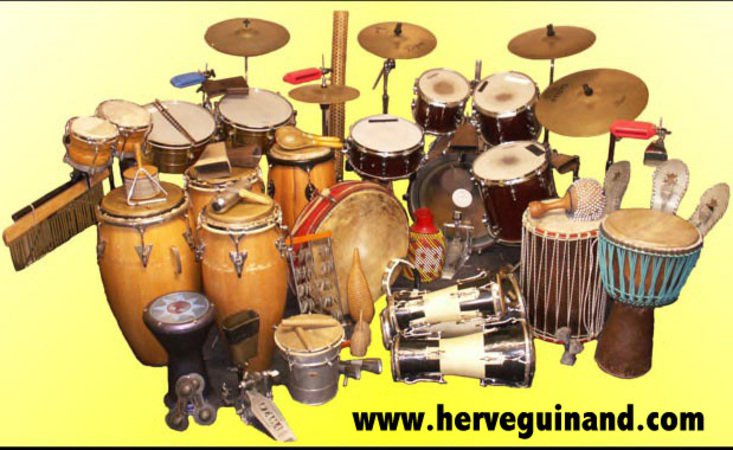Herve Guinand  - Cours de percussions - Djembe, Congas, Bongos, Cajon, Hang