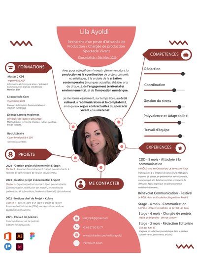 Lila Ayoldi - Recherche un poste Attachée de Production