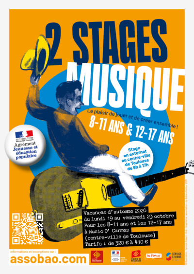 Stage musique pour les jeunes à Toulouse (automne 2026)