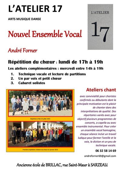 L'ATELIER 17 Musique - Nouvel Ensemble Vocal