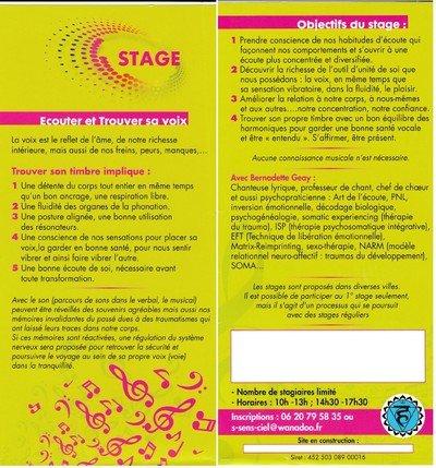 Bernadette Geay - Trouver sa Voix