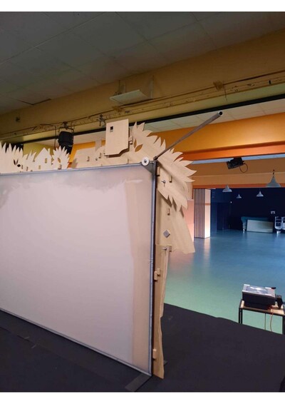 cadre et écran de projection matériel de spectacle
