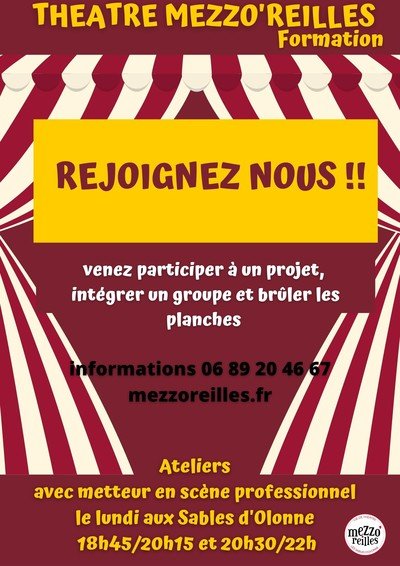 Cie Mezzo'reilles  - Formation Théâtrale  "Objectif Scène"