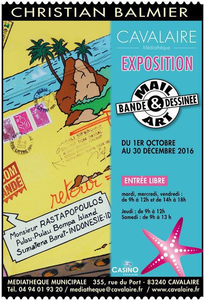 Exposition : Mail-Art & Bande Dessinée de Christian Balmier