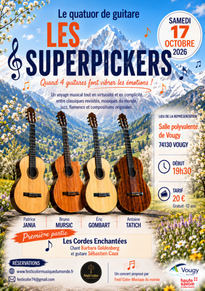 LES SUPERPICKERS QUATOR DE GUITARE