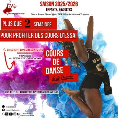 NKP Danse  - ✨ Cours d’essai – Dernières 2 semaines chez NKP Danse ✨