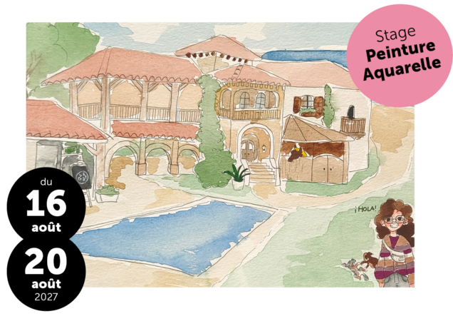 Stage Vacances d'Été 4 / Peinture Aquarelle