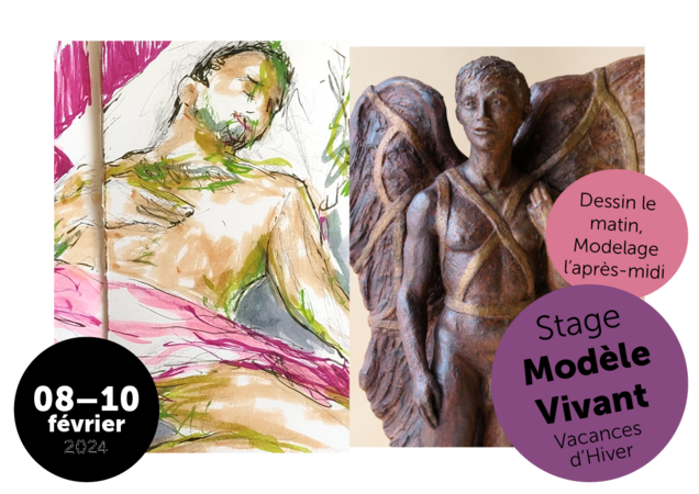 Stage Vacances d'hiver/ Dessin et Modelage Modèle Vivant